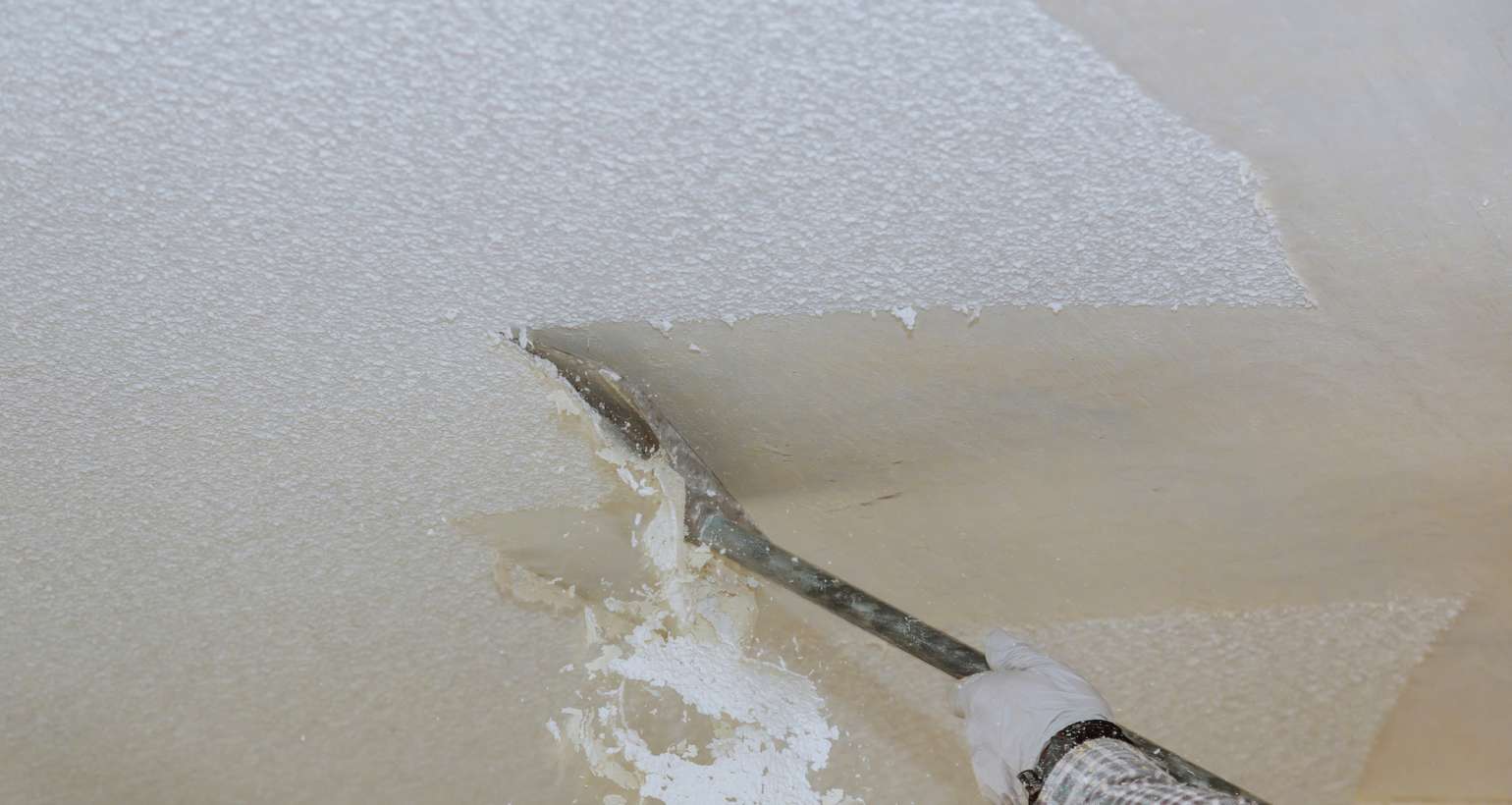 How to fix popcorn ceiling